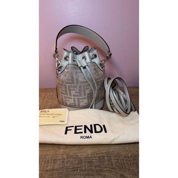 Fendi Handbags - 🩶SOLD🩶 Fendi Mon Tresor Iridescent Crystals Crossbody Bag